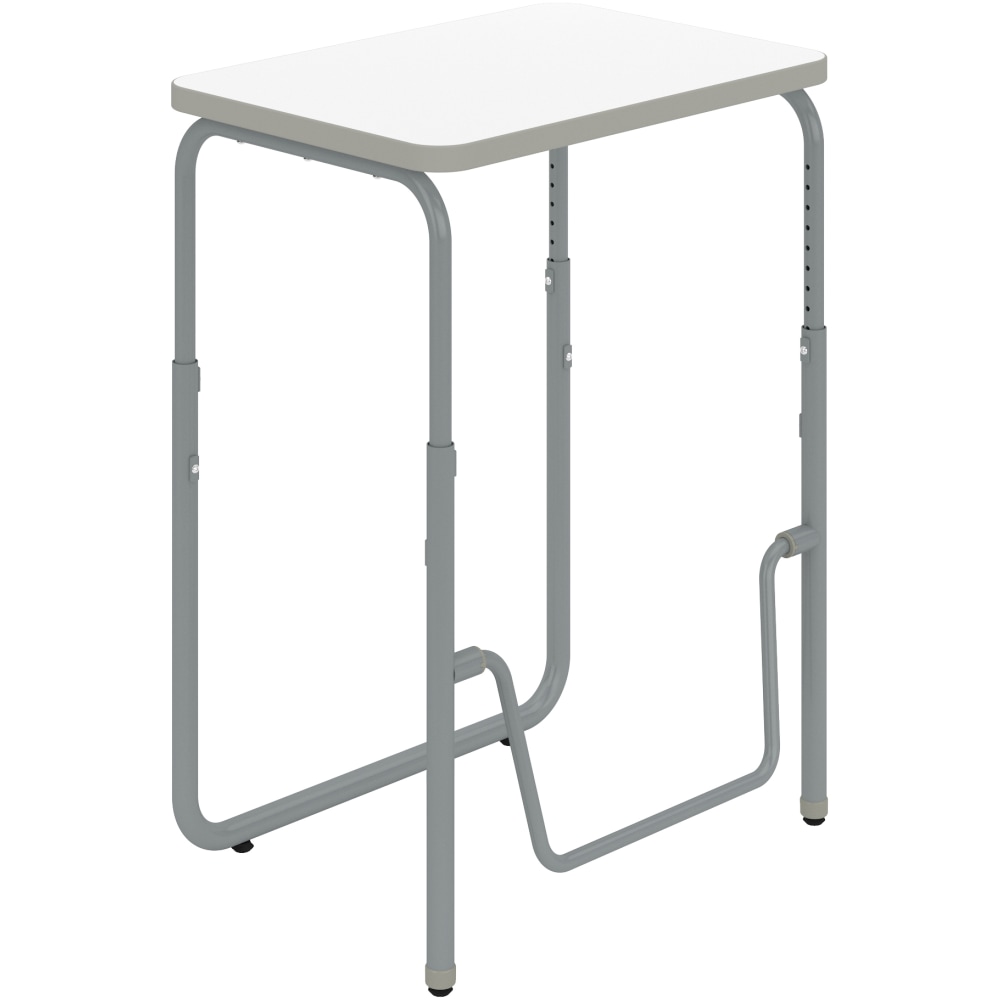 Safco AlphaBetter 2.0 Height-Adjustable Sit/Stand 28inW Student Desk With Pendulum Bar, Dry Erase, 1223DE MPN:1223DE