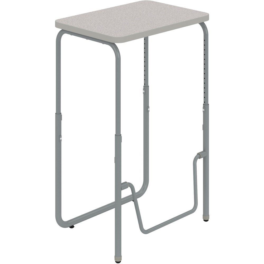 Safco AlphaBetter 2.0 Height-Adjustable Sit/Stand 28inW Student Desk With Pendulum Bar, Gray MPN:1223GR