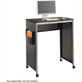 Safco® Products 1908BL Scoot™ Stand-Up Workstation Black/Silver 1908BL