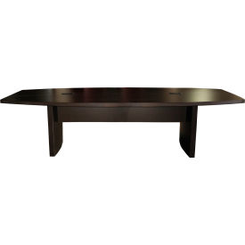 Safco® 12' Boat-Shaped Conference Table Mocha - Aberdeen Series ACTB12LDC