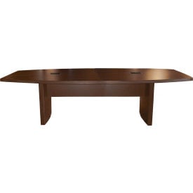 Safco® 8' Boat-Shaped Conference Table Mocha - Aberdeen Series ACTB8LDC