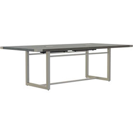 Safco® Mirella Conference Table Sitting-Height 8'L Rectangle Stone Gray MRCS8SGY