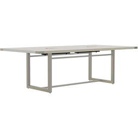 Safco® Mirella Conference Table Sitting-Height 8'L Rectangle White Ash MRCS8WAH
