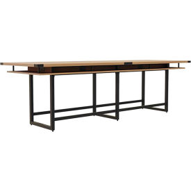 Safco® Mirella Conference Table Standing-Height 12'L Rectangle Sand Dune MRH12SDD