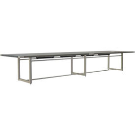Safco® Mirella Conference Table Sitting-Height 16'L Rectangle Stone Gray MRS16SGY