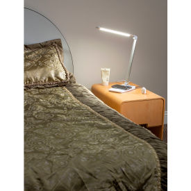 Safco® Vamp™ LED Wireless Charging Lamp 24W Silver 1009SL