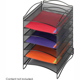 Safco® Desktop Organizer with 6 Compartments Black 9431BL