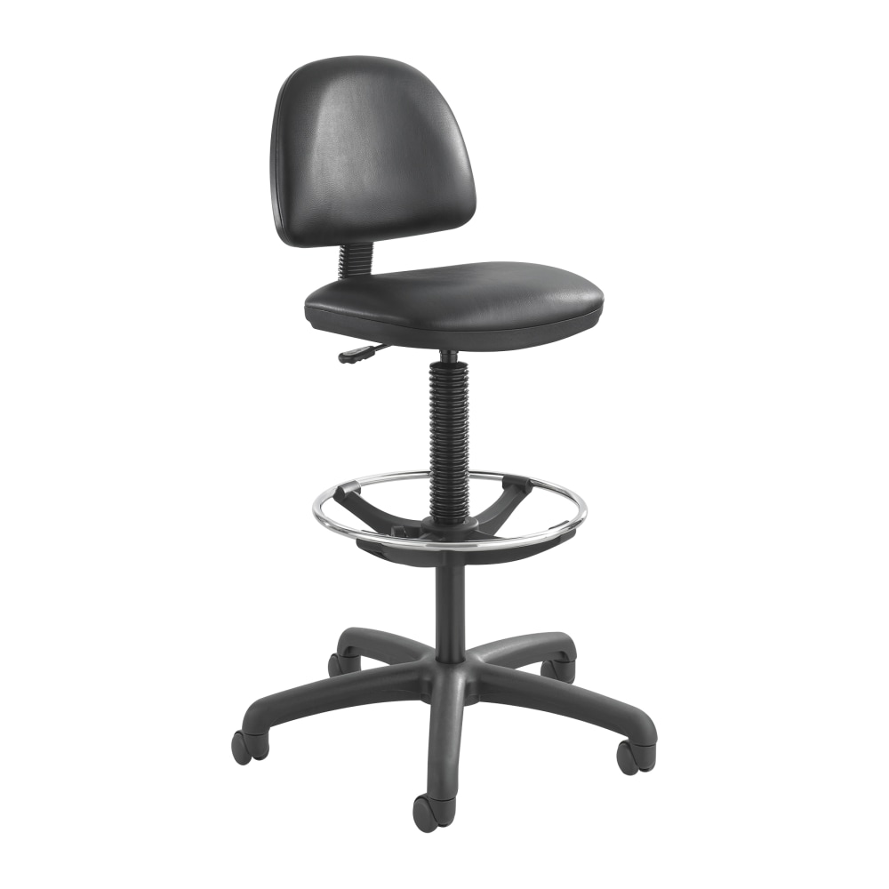 Safco Precision Extended-Height Chair, Black Frame, Black Vinyl MPN:3406BL