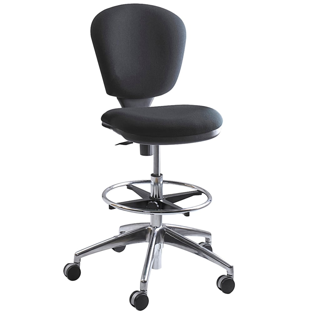 Safco Metro Extended Height Chair, Chrome/Black MPN:3442BL