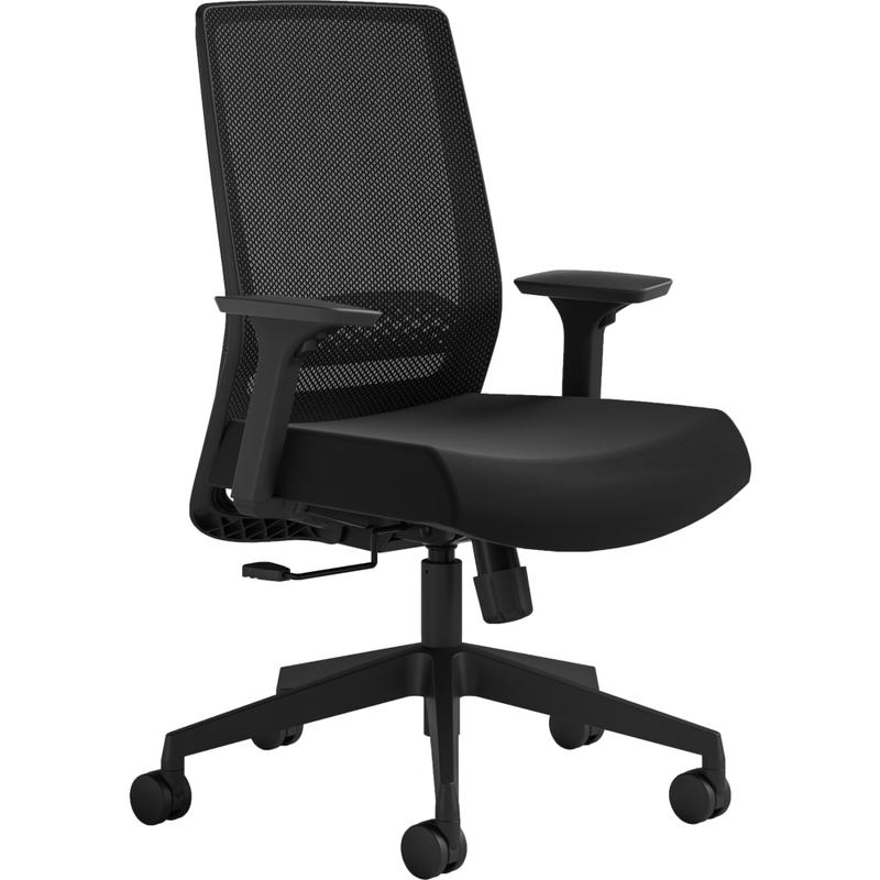 Safco Medina Basic Ergonomic Mesh High-Back Desk Chair, Black MPN:6830BMBL