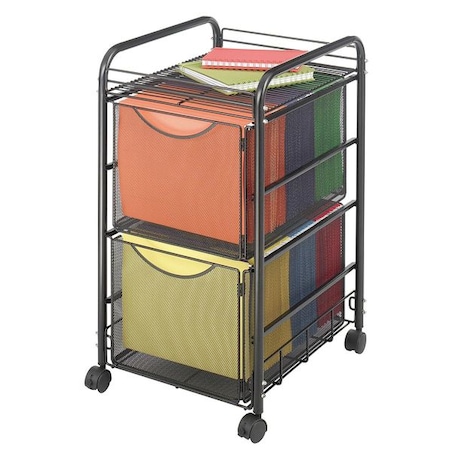 Double File Cart, w/Drawers, Black MPN:5212BL