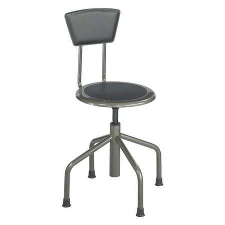 Round Stool with Backrest, Height 16