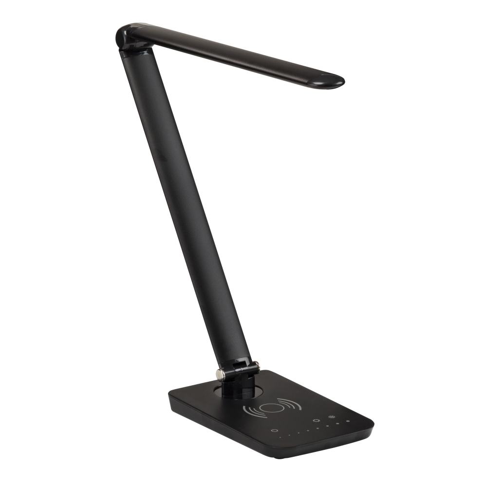 Safco Vamp LED Wireless Charging Lamp, 16-3/4inH, Black MPN:1009BL