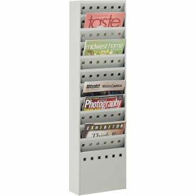 11 Pocket Steel Magazine Rack - Gray 4321GR