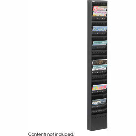 23 Pocket Steel Magazine Rack - Black 4322BL