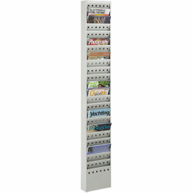 23 Pocket Steel Magazine Rack - Gray 4322GR