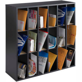 Wood 18-Compartment Mail Sorter 7765BL