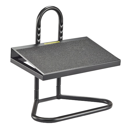 Footrest, Metal; Steel, Black MPN:5124