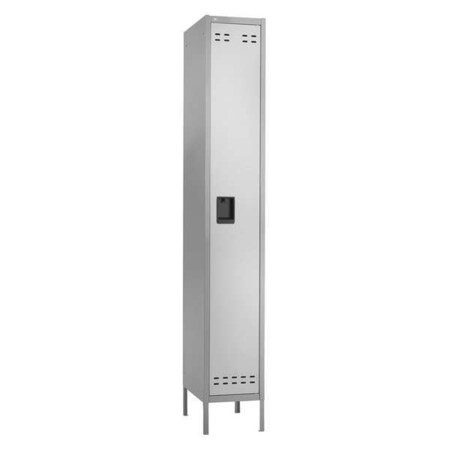 Wardrobe Locker, 12 in W, 18 in D, 78 in H, (1) Tier, (1) Wide, Gray MPN:5522GR