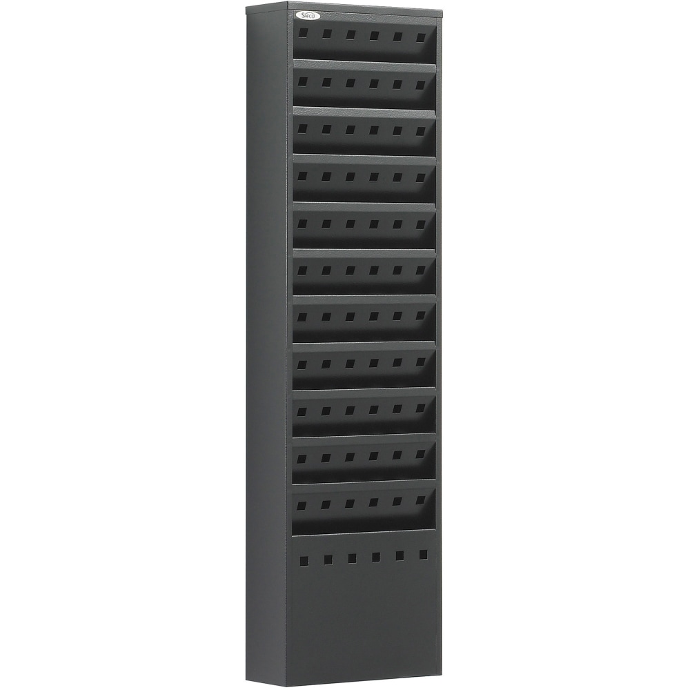Safco Steel Magazine Rack, 11 Pockets, 36 1/4inH x 10inW x 4inD, Black MPN:4321BL