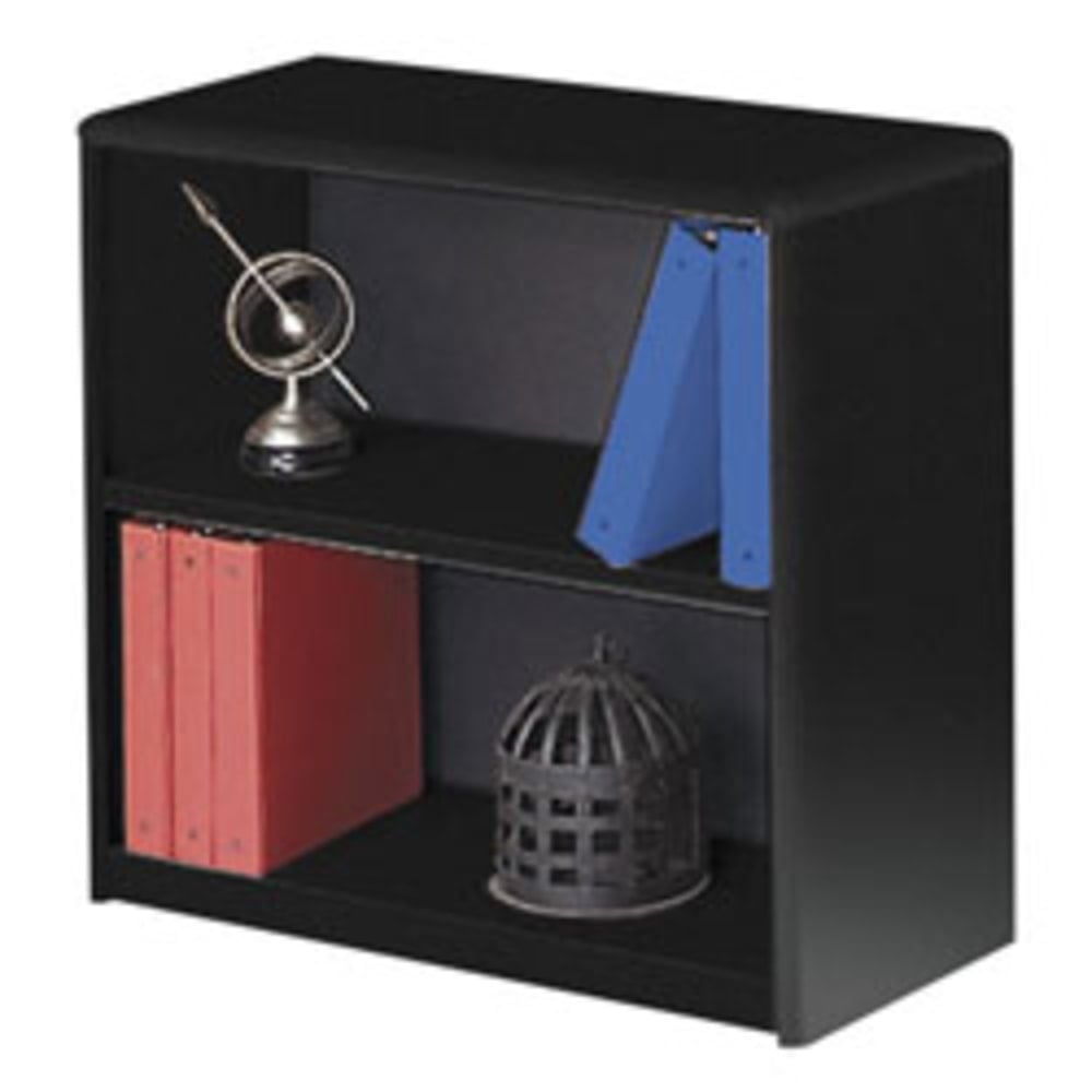 Safco Value Mate Steel Modular Shelving Bookcase, 2 Shelves, 28inH x 31-3/4inW x 13-1/2inD, Black MPN:7170BL