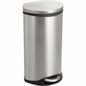 Safco® Step-On Receptacle 7.5 Gallon SS - 9902SS 9902SS