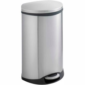 Safco® Ellipse Step-On Can 12-1/2 Gallon Stainless Steel - 9903SS 9903SS