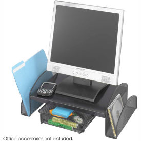 Safco® Products 2159BL Onyx™ Mesh Monitor Stand Black 2159BL