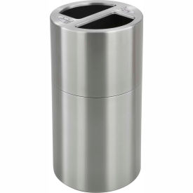 Safco® Stainless Steel Recycling Can 30 Gallon 9931SS