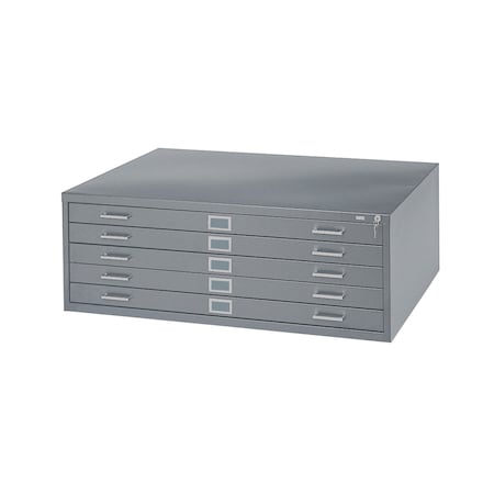 Flat File Cabinet, Gray, 5 Drawers MPN:4994GRR