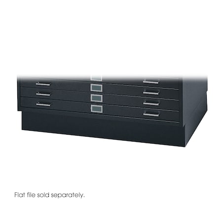 Flat File Cabinet Base, Black, Closed MPN:4995BLR