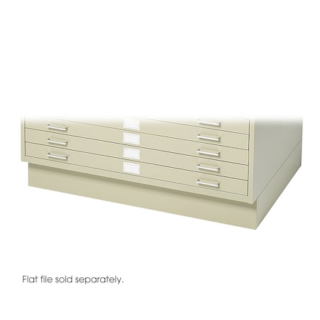 Flat File Cabinet Base, White, Closed MPN:4995TSR