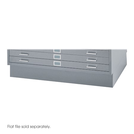 Flat File Cabinet Base, Gray, Closed MPN:4999GRR