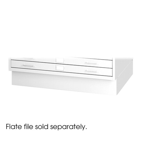 Flat File Cabinet Base, White, Closed MPN:4999WHR