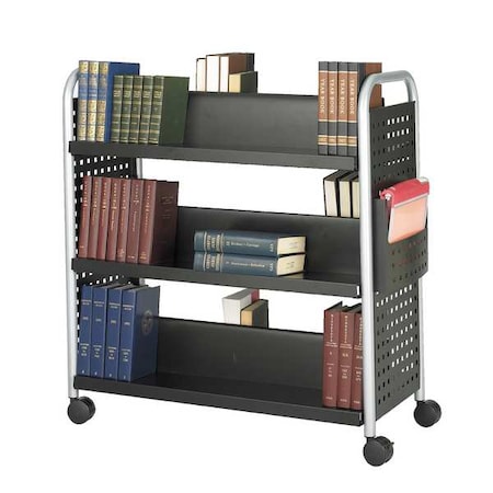 Book Cart, Double-Sided, Black MPN:5335BL