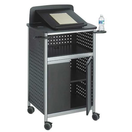 Lectern, Steel, Black, 49-3/4x28-3/4x22 MPN:8922BL