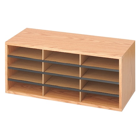 Wood/Corrugated Literature Organizer, 12 MPN:9401MO