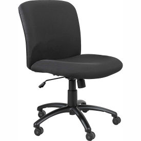 Big & Tall Mid Back Chair Black 3491BL