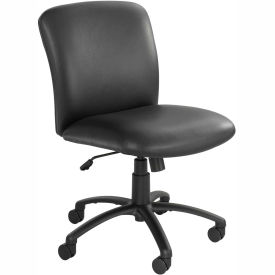 Big & Tall Mid Back Chair Black Vinyl 3491BV