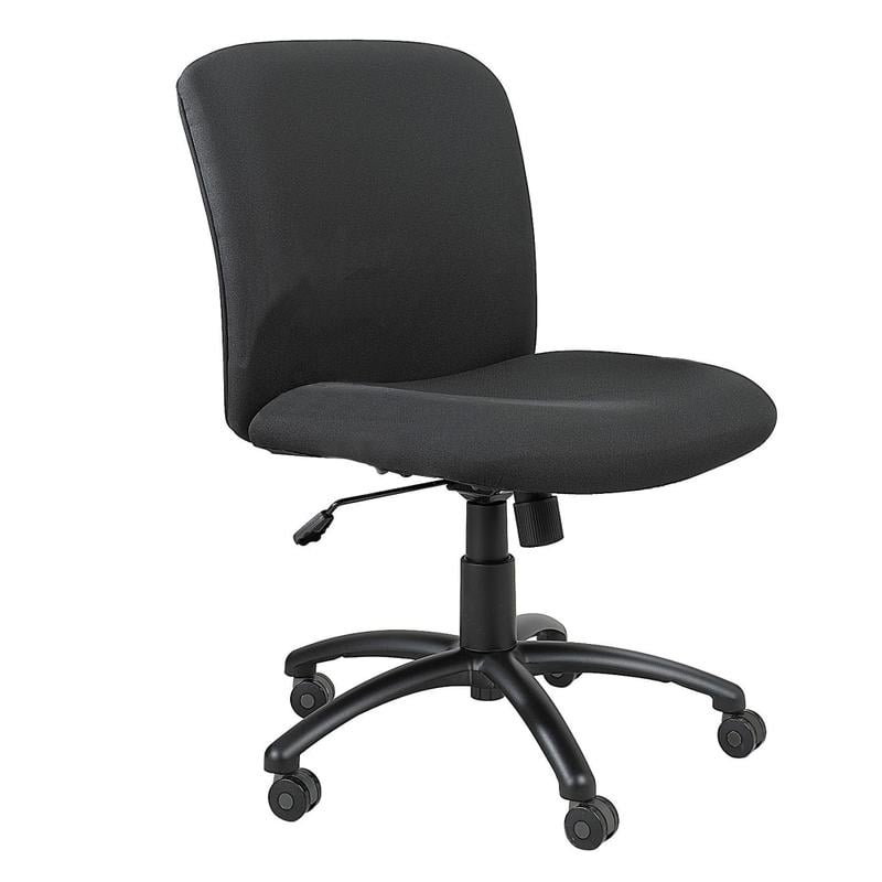 Safco Uber Big & Tall Mid-Back Chair With Optional Armrests, Black MPN:3491BL
