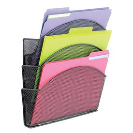 Magnetic Mesh Triple File Pocket 4175BL