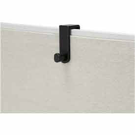 Safco® Over the Panel Single Hook Black 4224BL