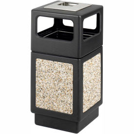 Safco® Canmeleon™ Aggregate Panel Ash Urn/Side Open 38 Gallon Black - 9473NC 9473NC