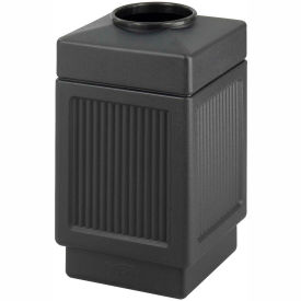 Safco® Canmeleon™ Recessed Panel Top Open 38 Gallon Black 9475BL 9475BL