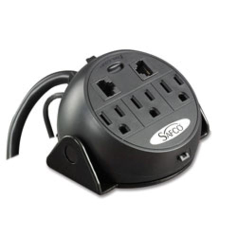 Safco Clamp-On Power and Data Module, 5inH x 4 1/4inW x 5inD, Black MPN:2059BL