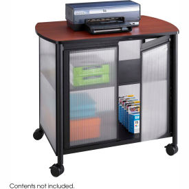 Safco® Products 1859BL Impromptu® Deluxe Machine Stand with Doors Black 1859BL