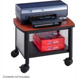 Safco® Products 1862BL Impromptu® Under Table Printer Stand Cherry/Black 1862BL