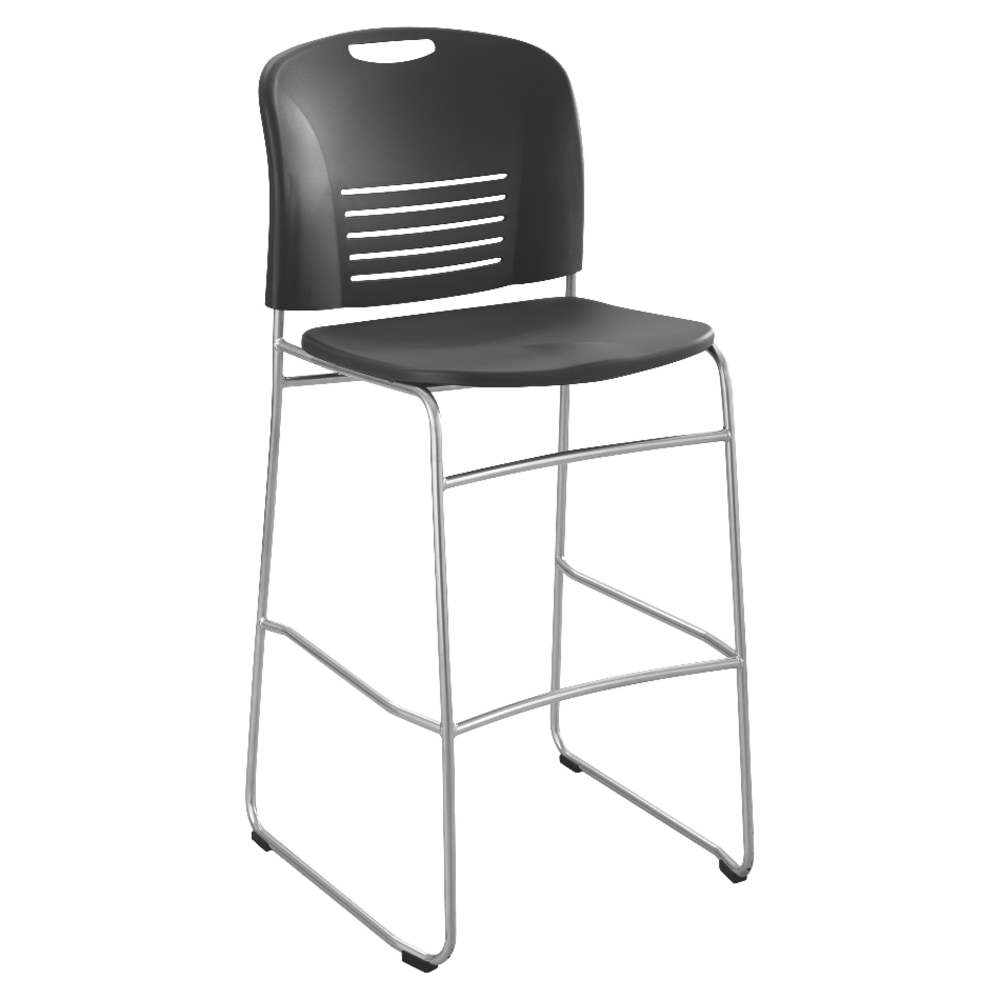 Safco Vy Bistro-Height Sled Base, Black/Chrome MPN:4295BL