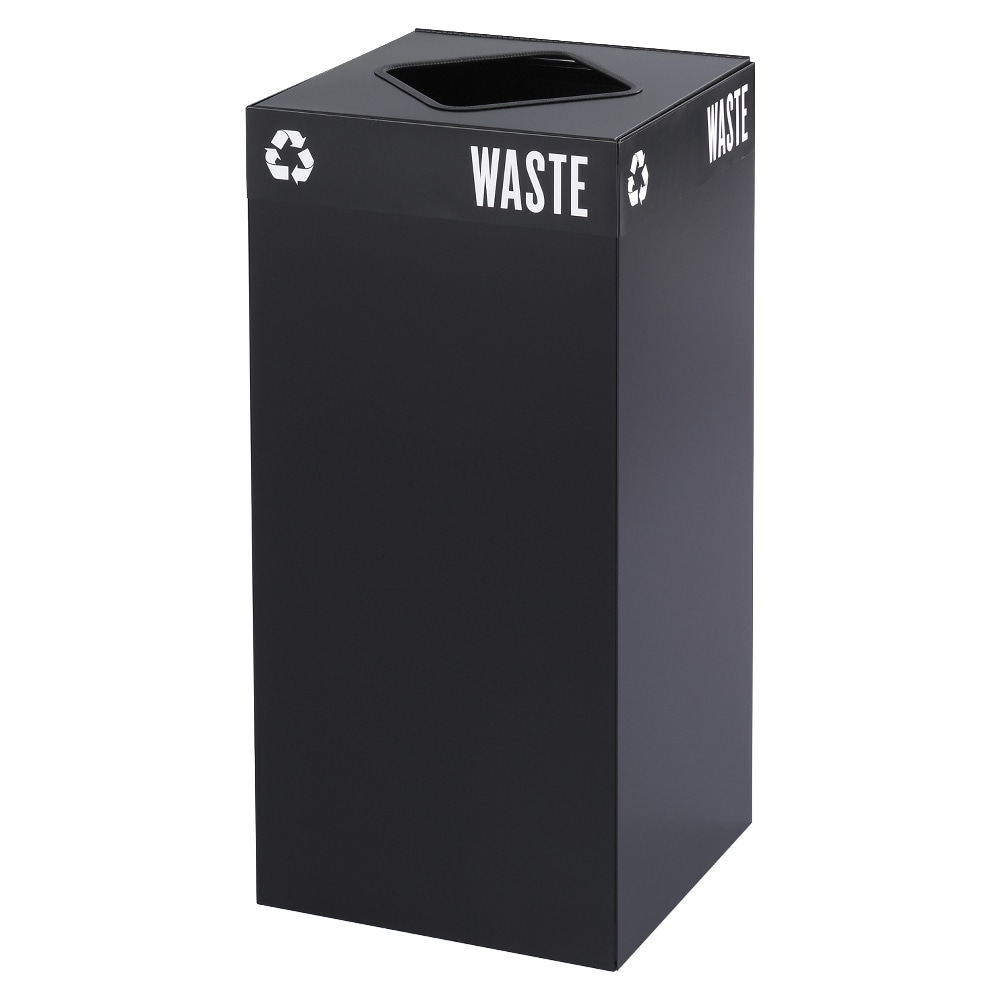 Safco Recycling Receptacle, 31 Gallon, Black MPN:2982BL