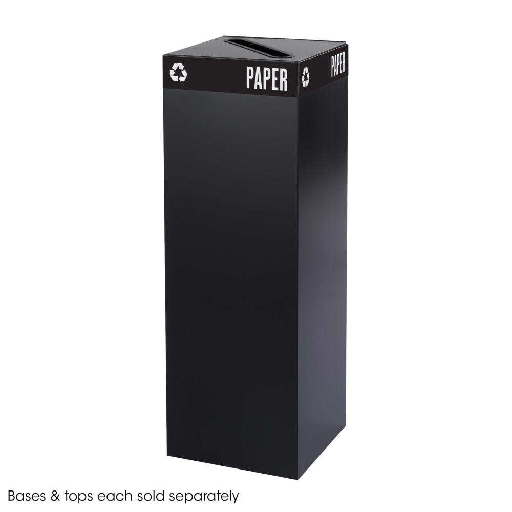 Safco Recycling Receptacle, 42 Gallon, Black MPN:2984BL